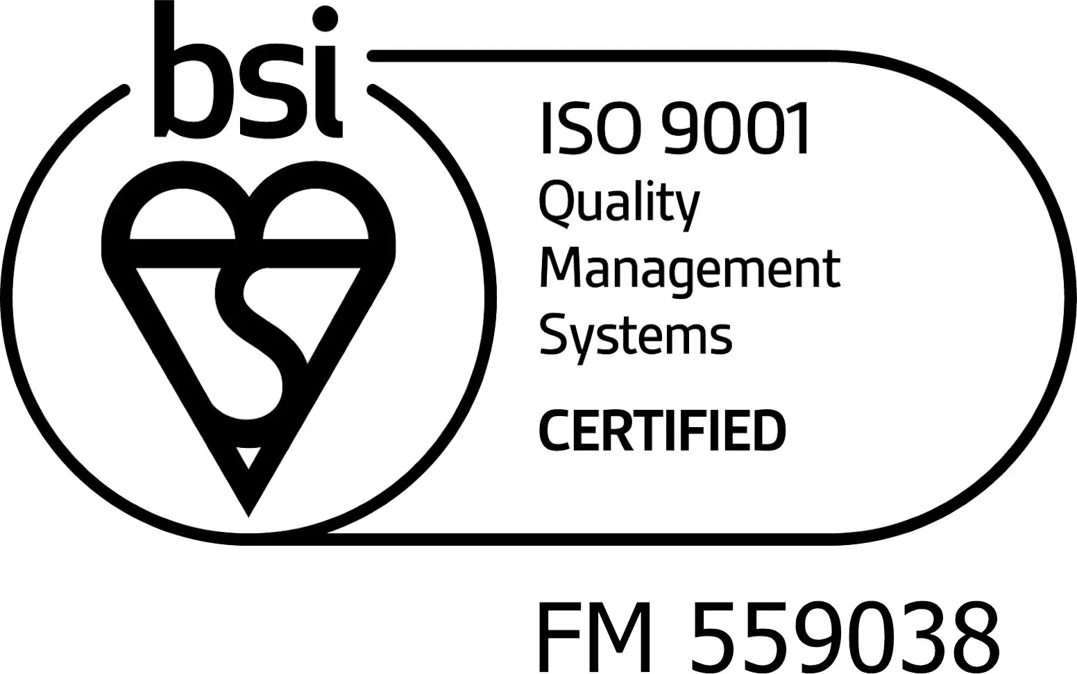 Our certification BSI ISO 9001